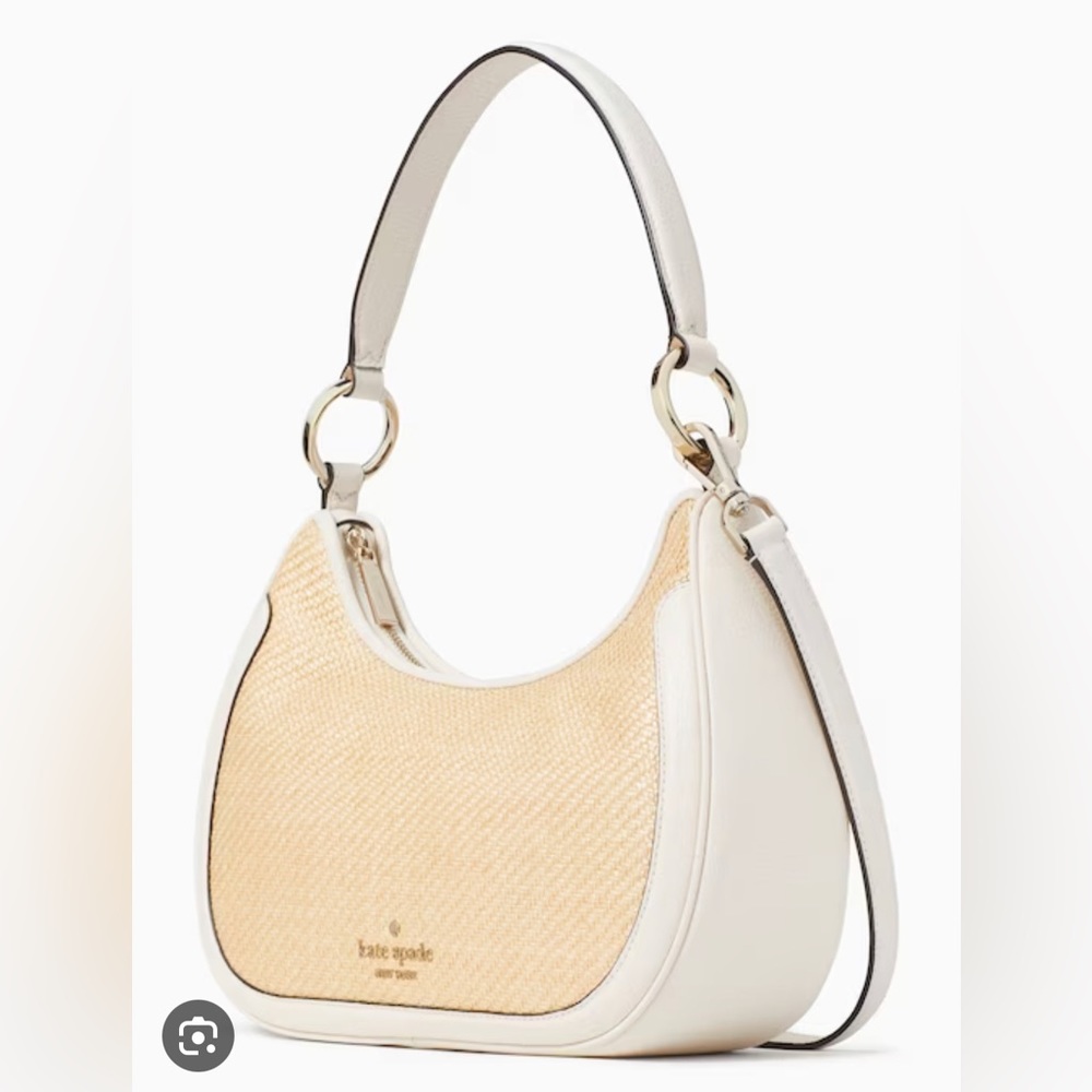 Kate Spade Leila Woven Straw Shoulder Bag. Rare! NWT - Picture 4 of 7